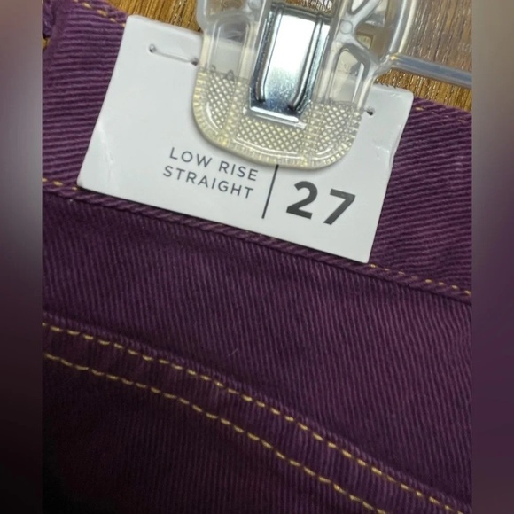 PacSun Low Rise Button Fly Straight Leg jeans - Purple size 27 NWT - Picture 3 of 5
